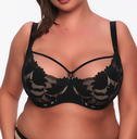 Sara Semi-padded Black Bra